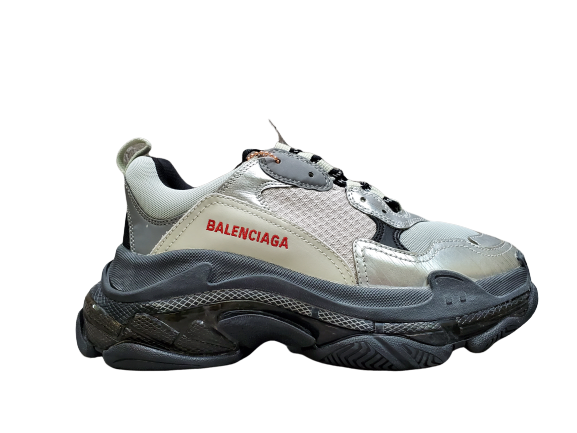 Balenciga Triple S Black Silver