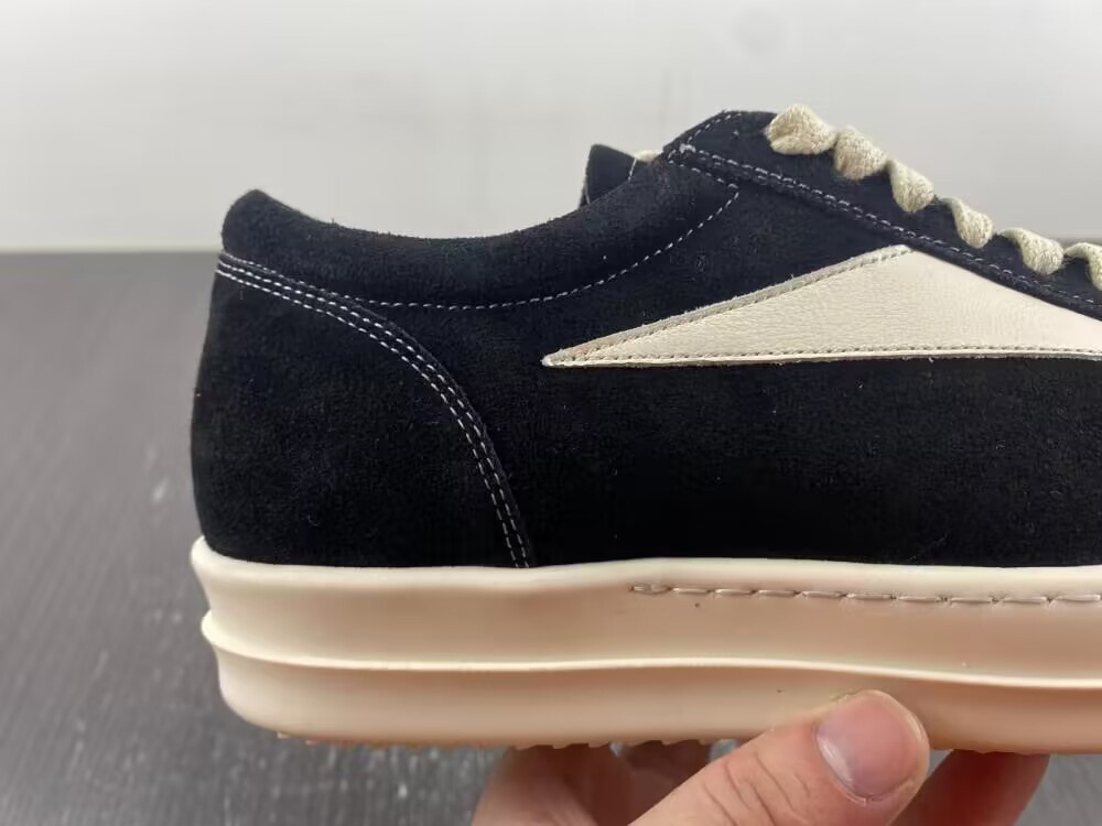 UA Rick Owens Strobe Vintage Low Black Suede