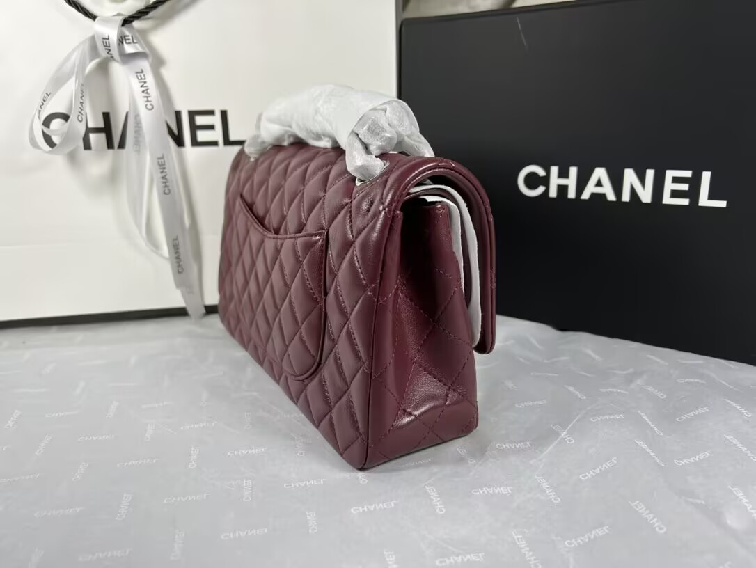 Ch*el classic 11.12 handbag 15.5 × 25.5 × 6.5 cm