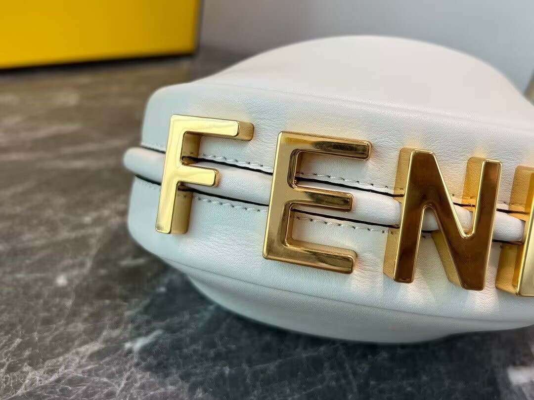 F**di nano F**digraphy hobo bag 14x5x16.5cm