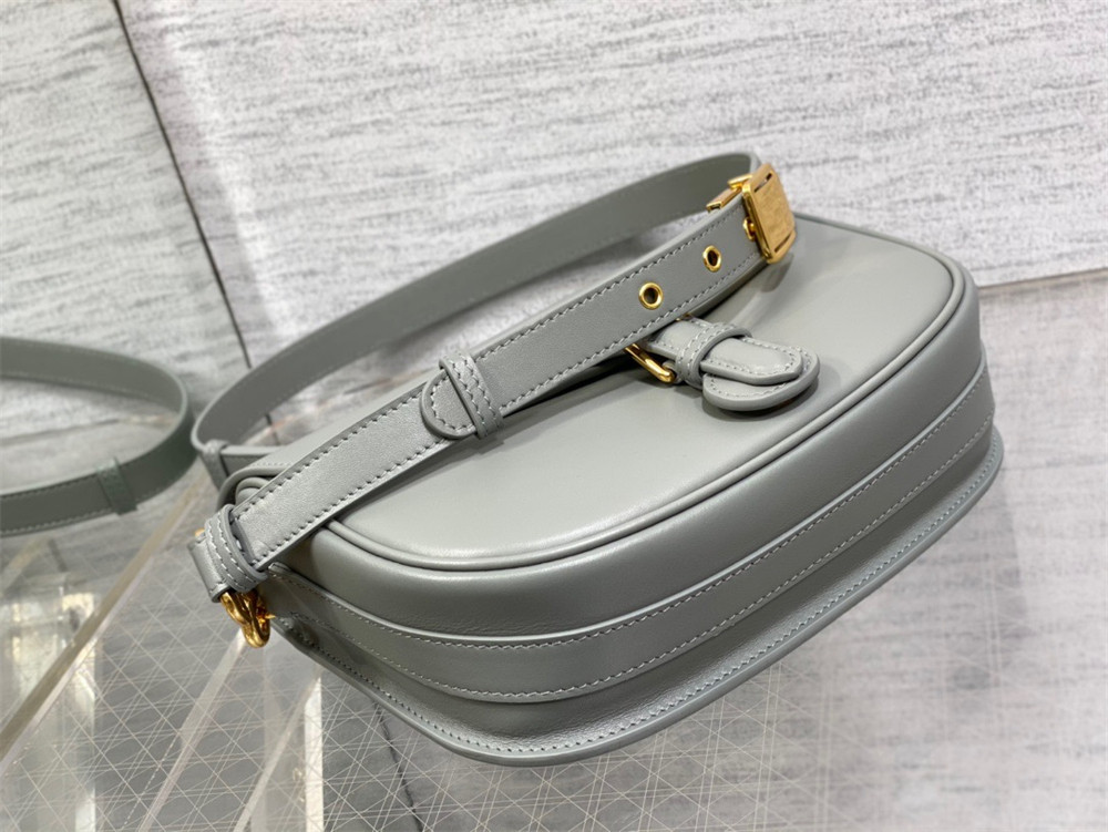 medium D*or bobby bag grey box calfskin