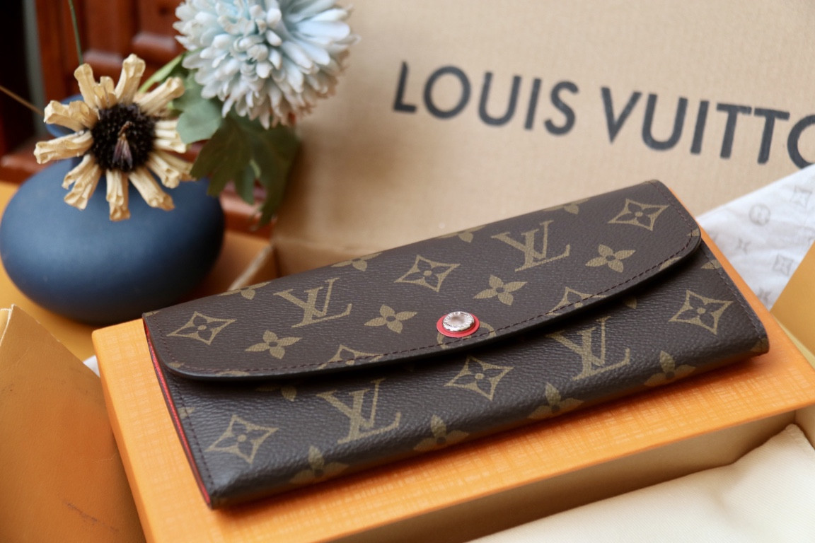 LV EMILIE Wallet M82919 19 x 10 x 2 cm