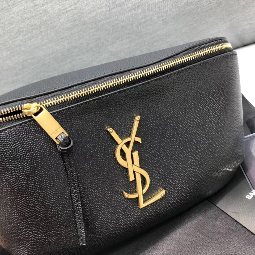 Y*L cassandre classic belt bag in grain de poudre embossed leather 25 x 14 x 3.5 cm