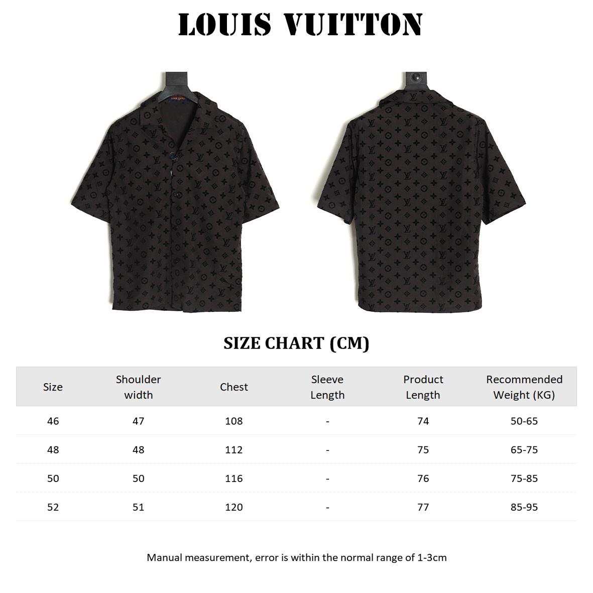 l0*is V*t0n lv 25ss short-sleeved shirts