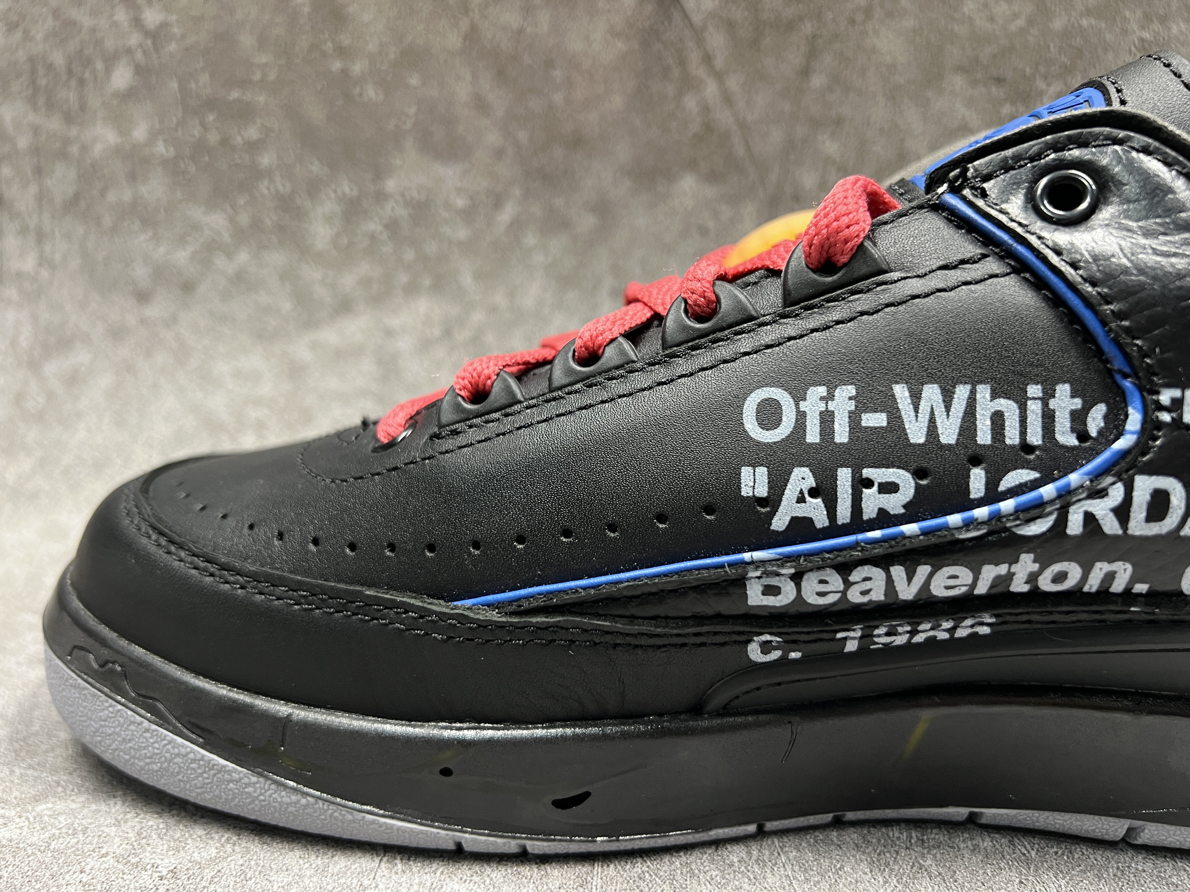 Air Jordan 2 Retro Low SP Off-White Black Blue