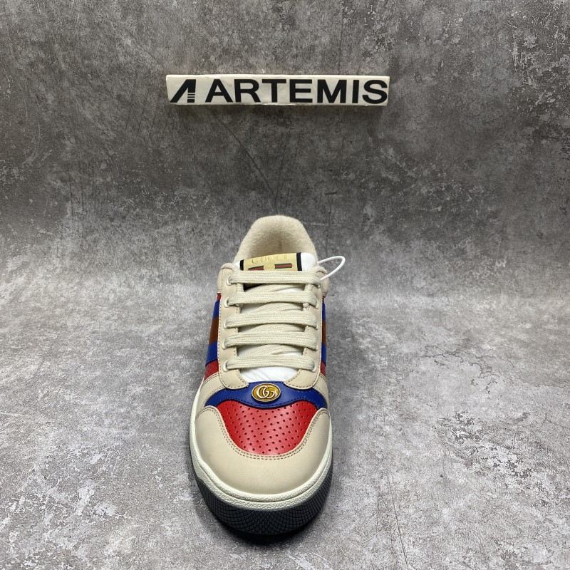 Screener Leather In Red and Blue