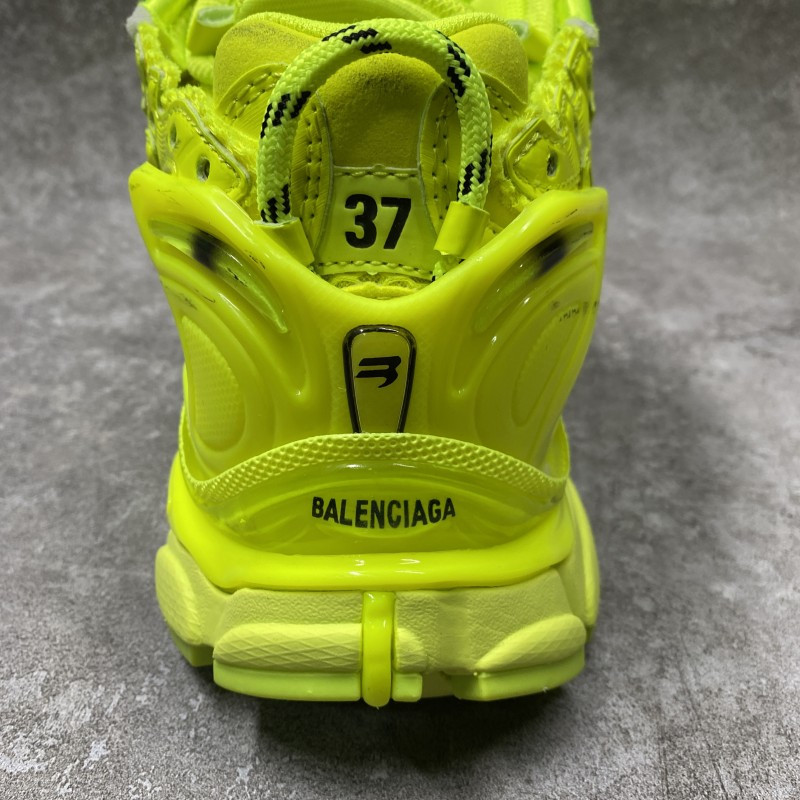 Balenciga Runner Sneaker in Neon Yellow