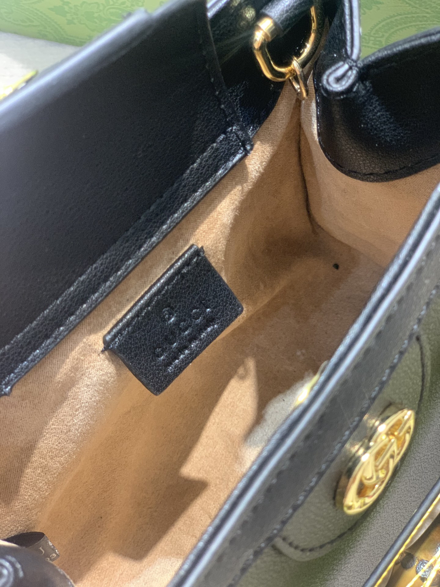 G*u*i diana mini tote bag navy 20w x 16h x 10d cm