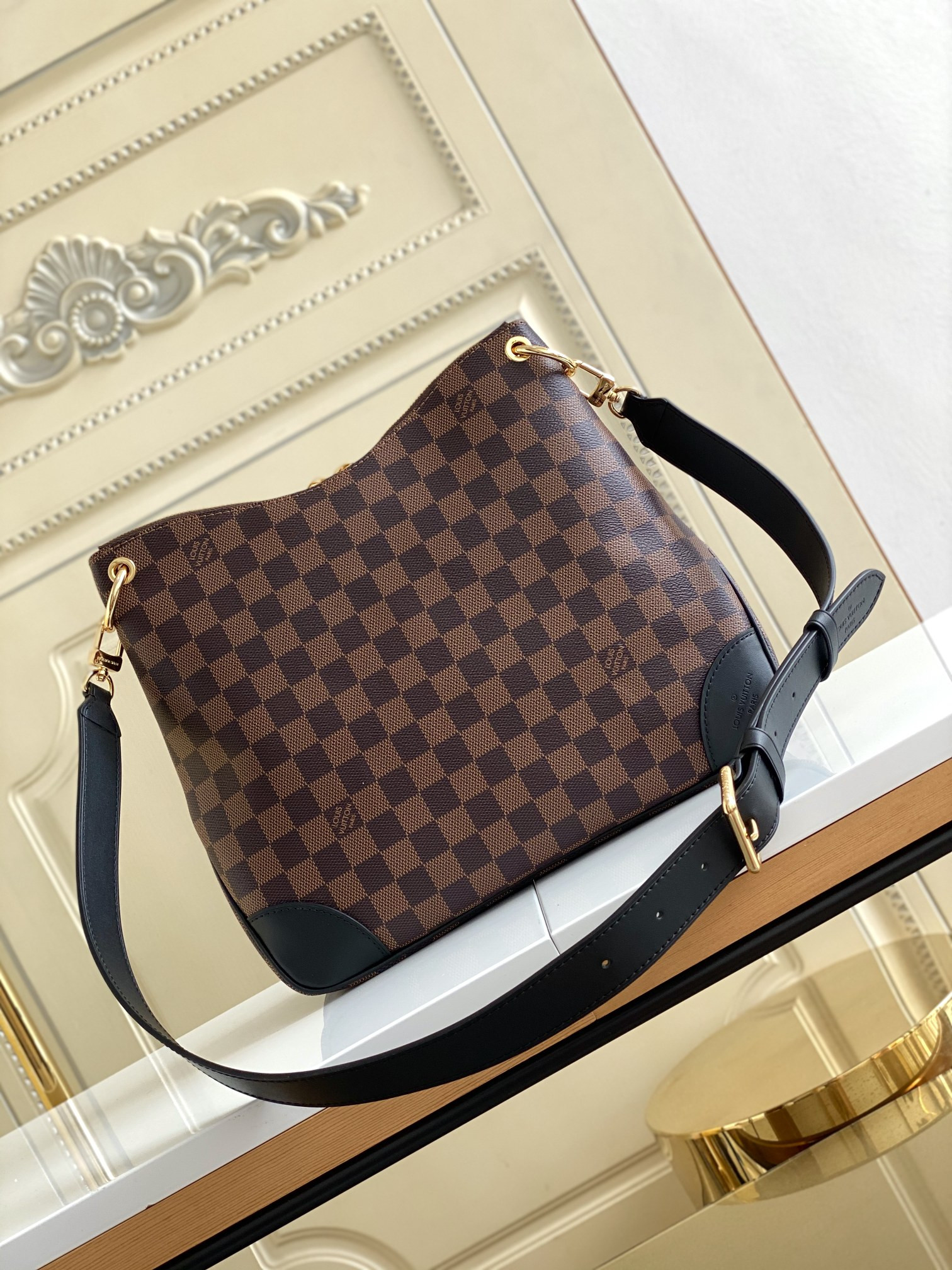 LV Odéon MM M50062 12.2x10.6x3.5 inches