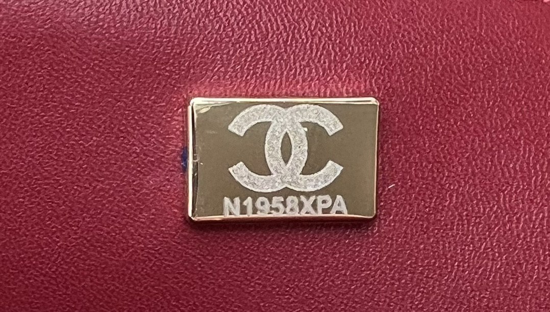 Ch*el mini classic 11.12 handbag tweed & gold-tone metal 4.7 × 7.8 × 2.3 in