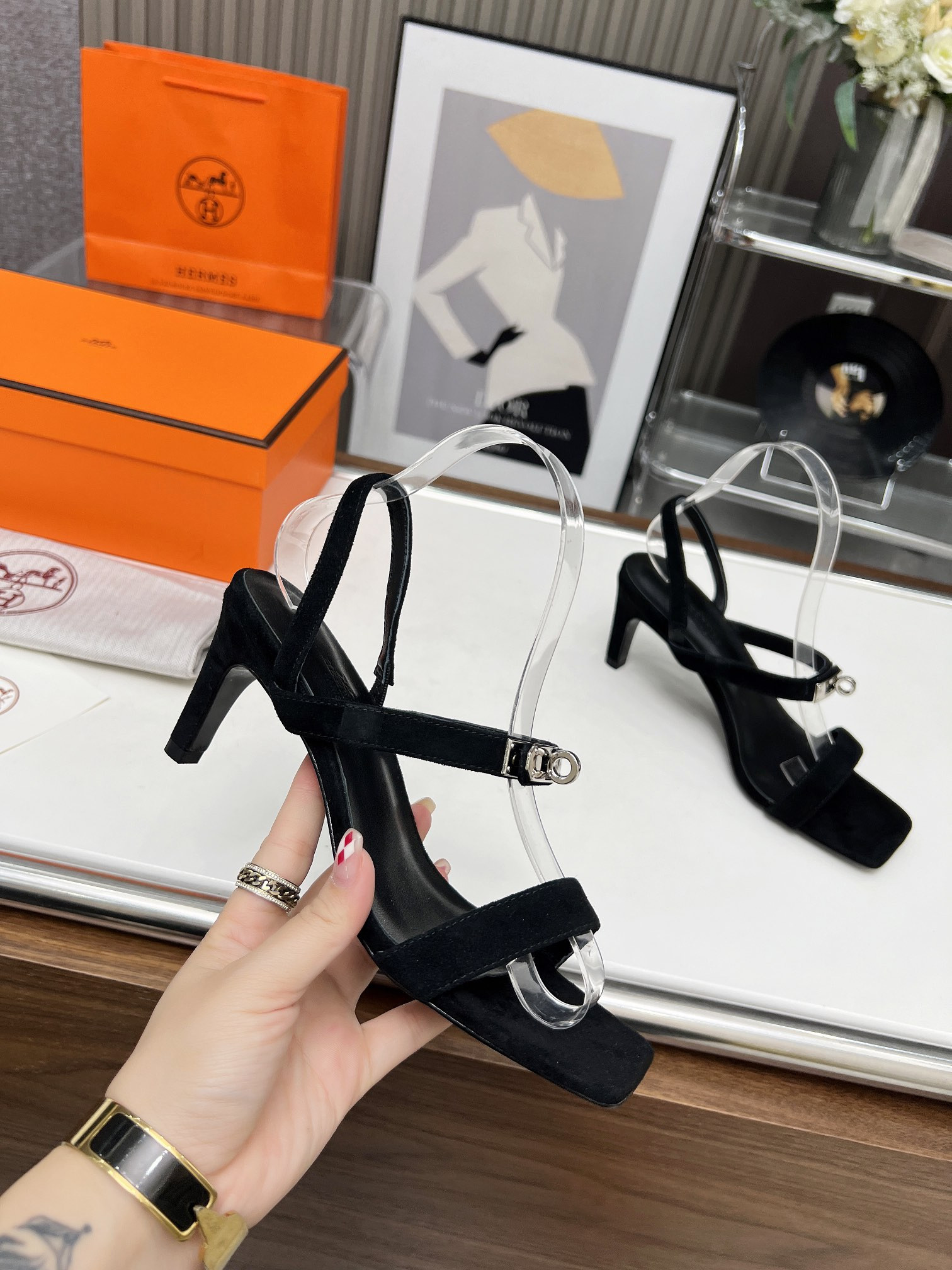 UA Hermès Glamour 95 sandal