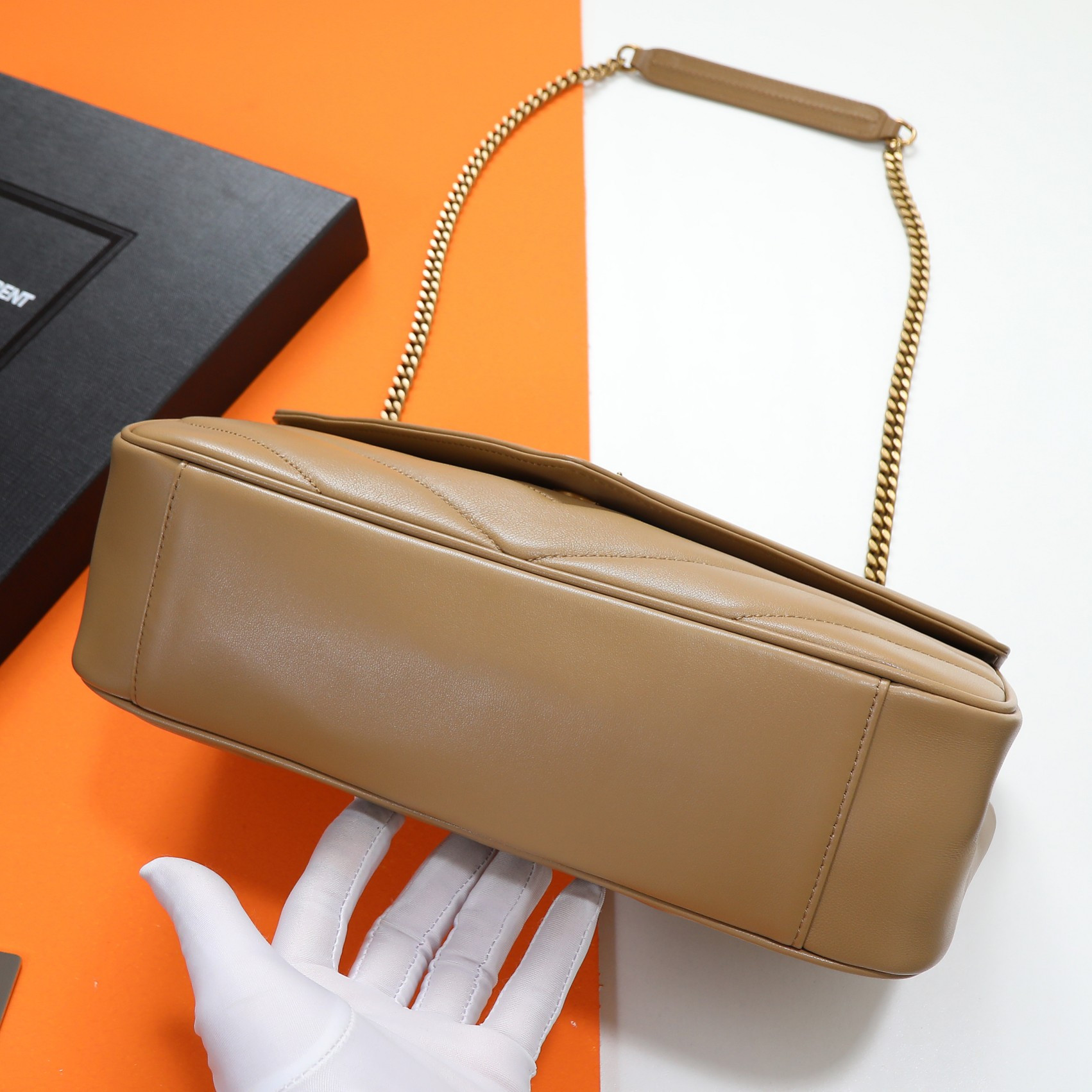 Y*L loulou medium in matelassÉ lambskin 29x17x8cm