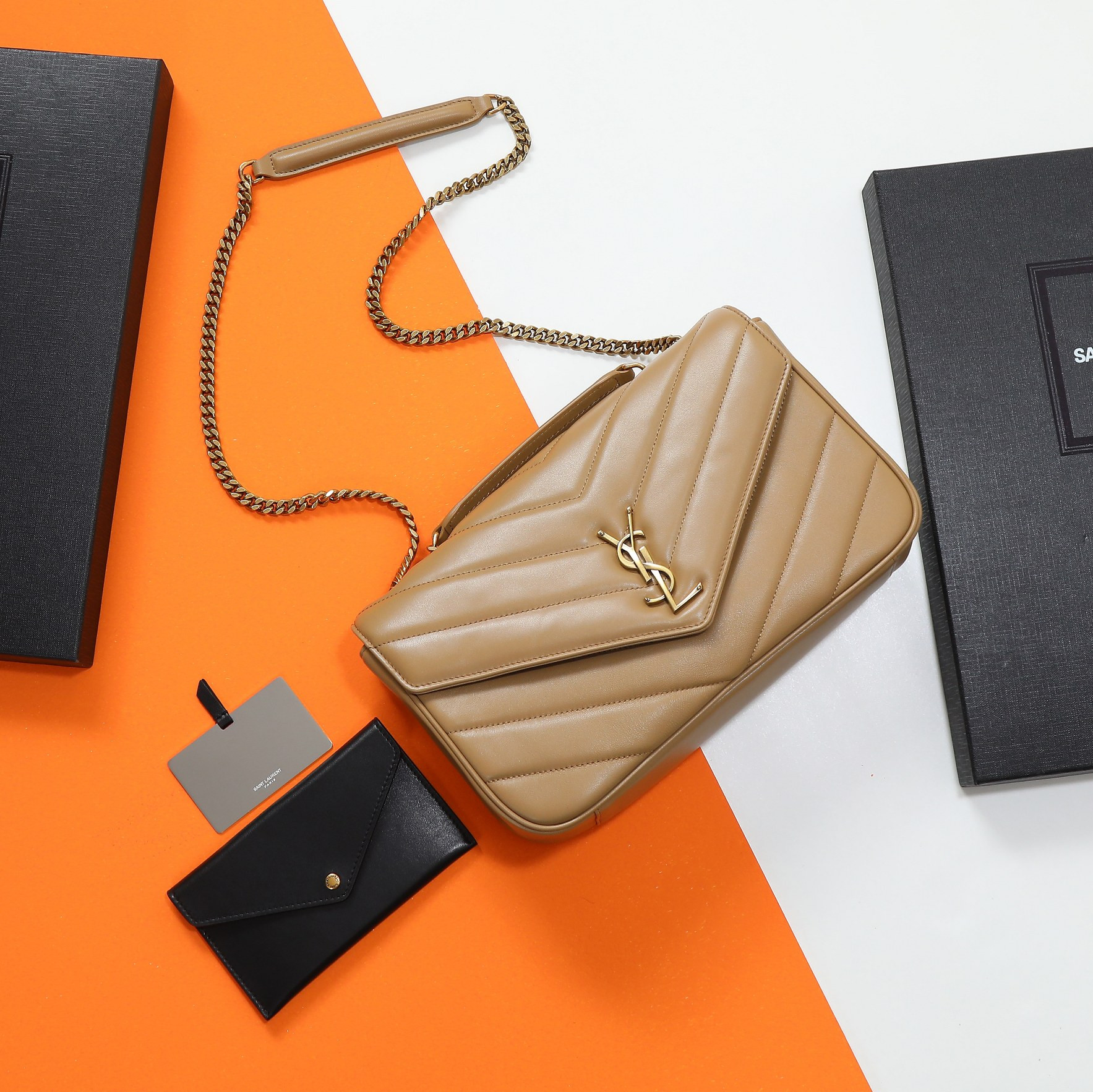 Y*L loulou medium in matelassÉ lambskin 29x17x8cm