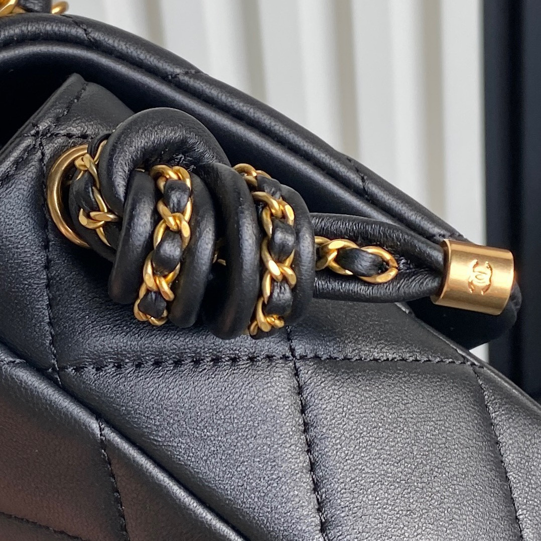 Ch*el flap handbag as5317 22x23.5x6cm