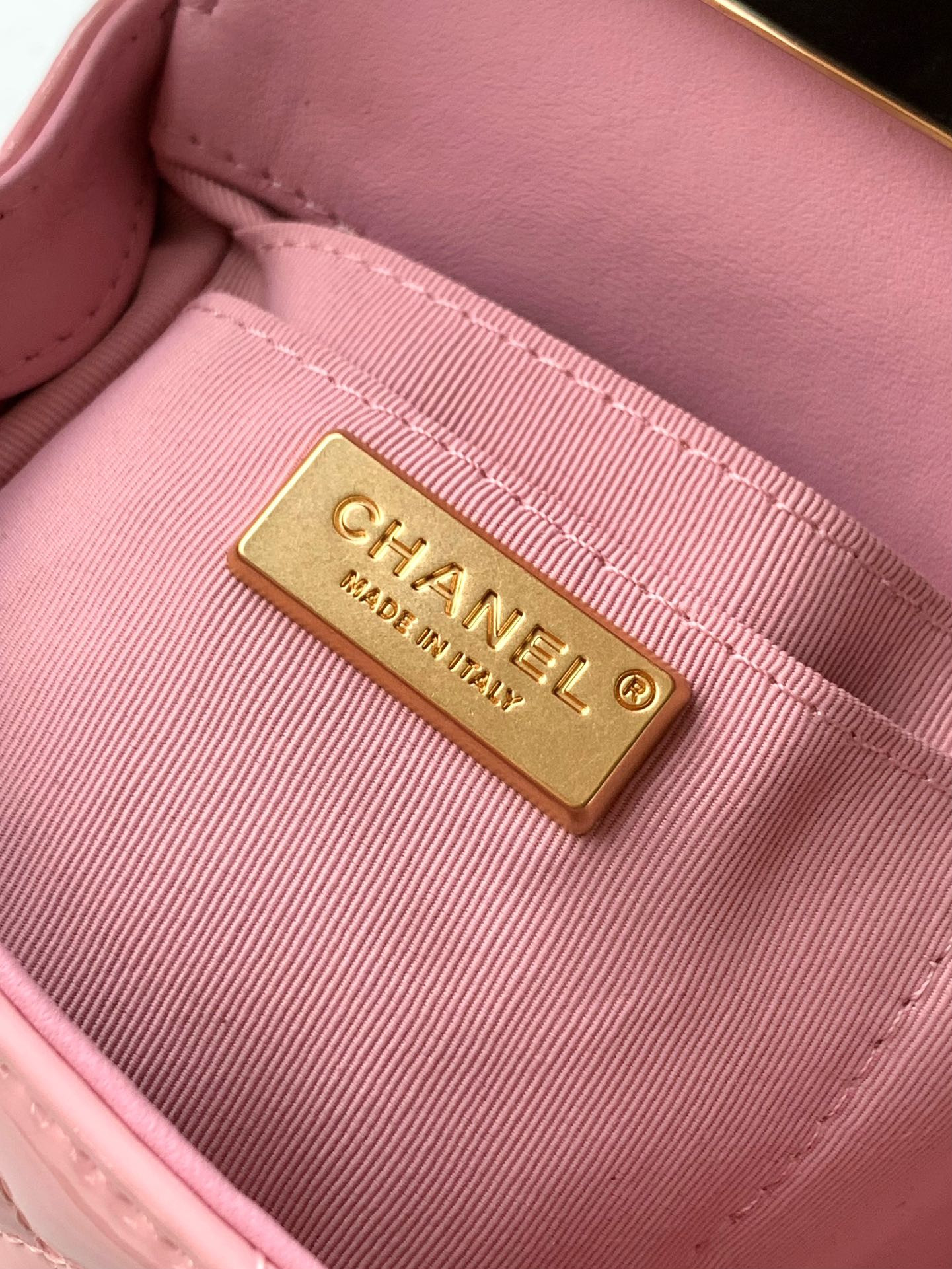 Ch*el 25p flap handheld evening bag 10.5x18.5x8cm