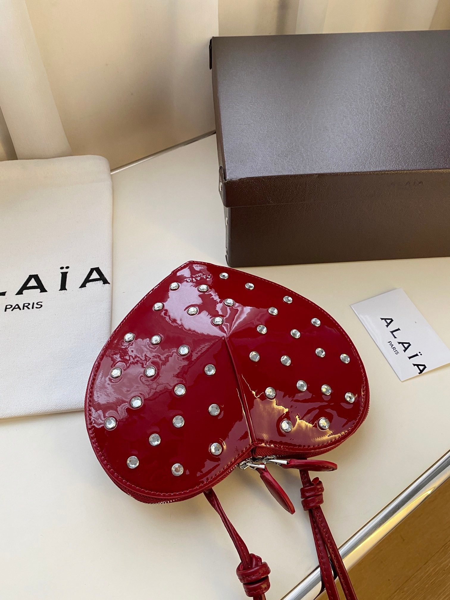 ALAÏA Le Coeur Heart Bag 18.5x20.5x5cm